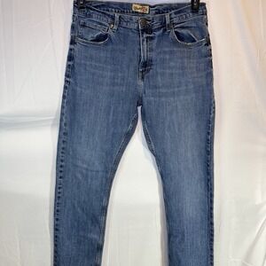 Wrangler 20X Jeans Mens 34x36 Style 44 Slim Straight Blue Stretch Denim Western